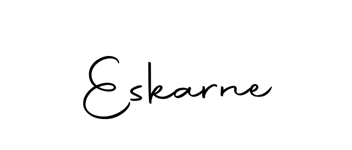 Design your own signature with our free online signature maker. With this signature software, you can create a handwritten (Autography-DOLnW) signature for name Eskarne. Eskarne signature style 10 images and pictures png