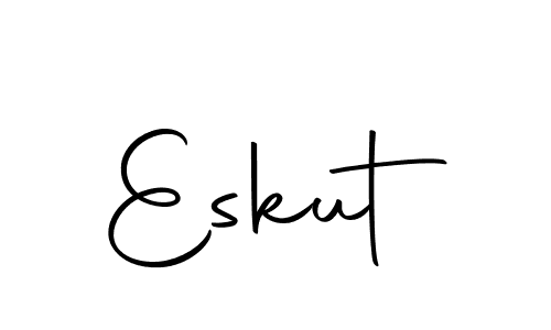 You should practise on your own different ways (Autography-DOLnW) to write your name (Eskut) in signature. don't let someone else do it for you. Eskut signature style 10 images and pictures png