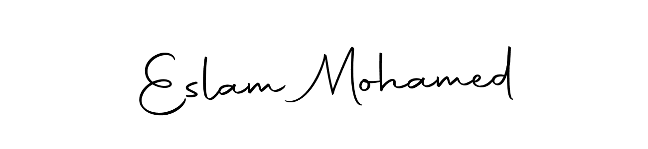 How to make Eslam Mohamed signature? Autography-DOLnW is a professional autograph style. Create handwritten signature for Eslam Mohamed name. Eslam Mohamed signature style 10 images and pictures png