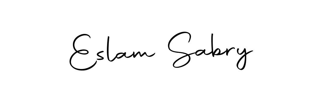 Create a beautiful signature design for name Eslam Sabry. With this signature (Autography-DOLnW) fonts, you can make a handwritten signature for free. Eslam Sabry signature style 10 images and pictures png