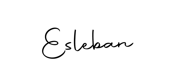 How to make Esleban name signature. Use Autography-DOLnW style for creating short signs online. This is the latest handwritten sign. Esleban signature style 10 images and pictures png