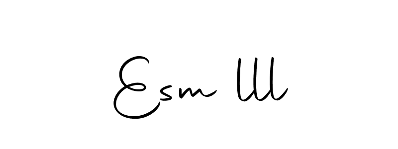 Use a signature maker to create a handwritten signature online. With this signature software, you can design (Autography-DOLnW) your own signature for name Esmēlll. Esmēlll signature style 10 images and pictures png