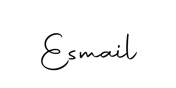 Design your own signature with our free online signature maker. With this signature software, you can create a handwritten (Autography-DOLnW) signature for name Esmail. Esmail signature style 10 images and pictures png