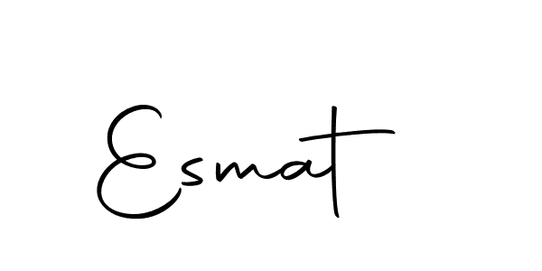 Use a signature maker to create a handwritten signature online. With this signature software, you can design (Autography-DOLnW) your own signature for name Esmat . Esmat  signature style 10 images and pictures png