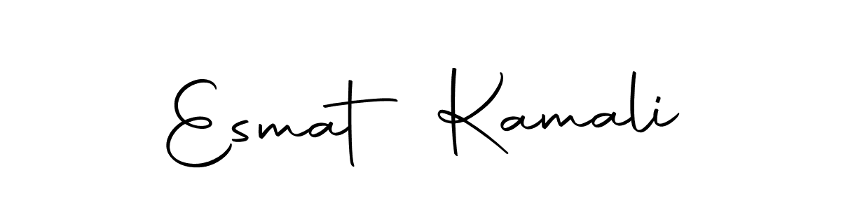 You should practise on your own different ways (Autography-DOLnW) to write your name (Esmat Kamali) in signature. don't let someone else do it for you. Esmat Kamali signature style 10 images and pictures png