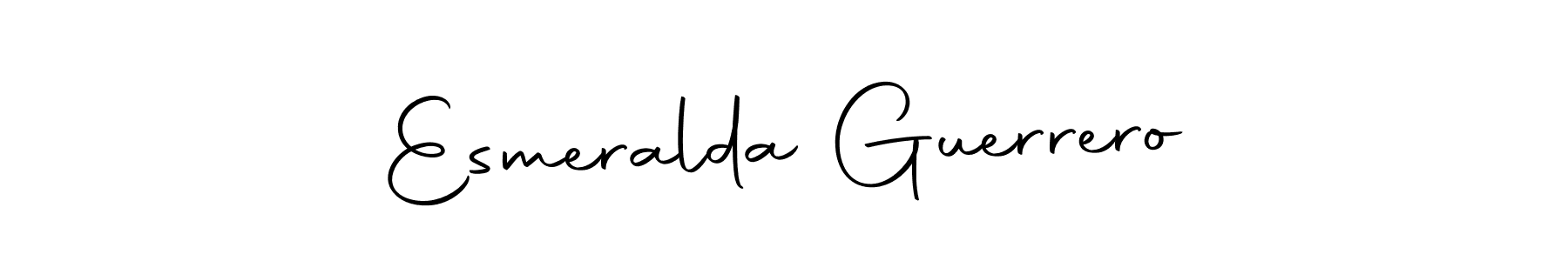 Create a beautiful signature design for name Esmeralda Guerrero. With this signature (Autography-DOLnW) fonts, you can make a handwritten signature for free. Esmeralda Guerrero signature style 10 images and pictures png