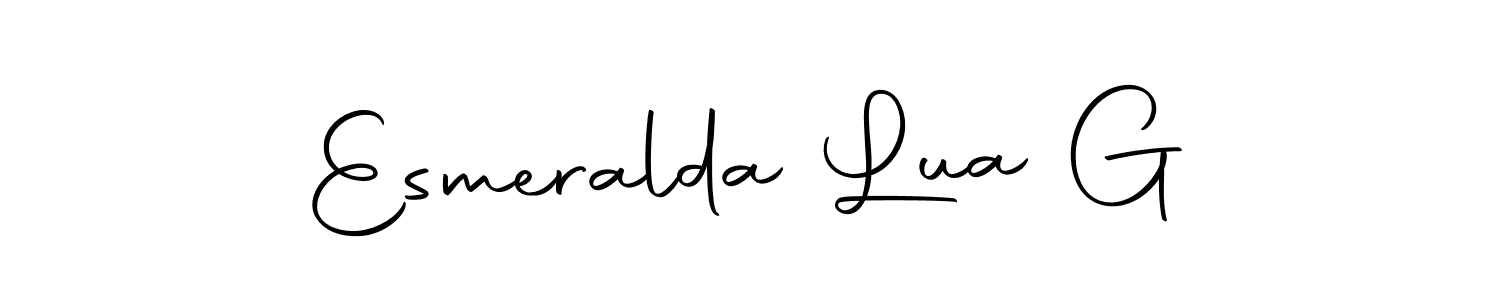 The best way (Autography-DOLnW) to make a short signature is to pick only two or three words in your name. The name Esmeralda Lua G include a total of six letters. For converting this name. Esmeralda Lua G signature style 10 images and pictures png