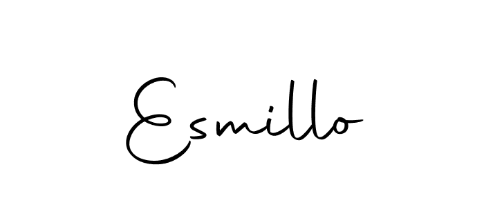 if you are searching for the best signature style for your name Esmillo. so please give up your signature search. here we have designed multiple signature styles  using Autography-DOLnW. Esmillo signature style 10 images and pictures png