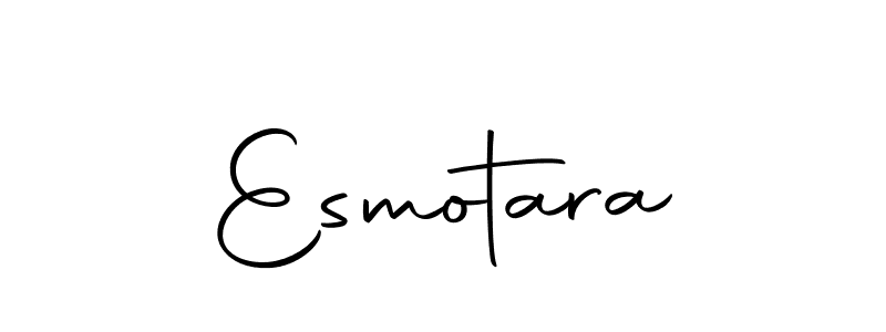 Make a beautiful signature design for name Esmotara. With this signature (Autography-DOLnW) style, you can create a handwritten signature for free. Esmotara signature style 10 images and pictures png