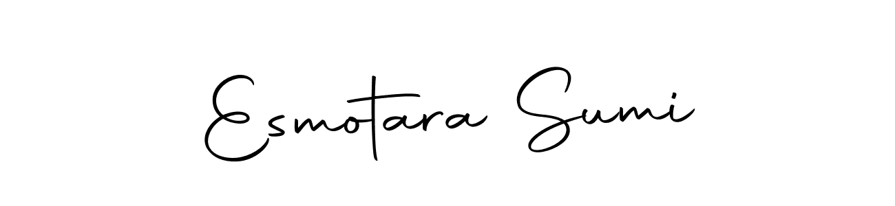 How to make Esmotara Sumi signature? Autography-DOLnW is a professional autograph style. Create handwritten signature for Esmotara Sumi name. Esmotara Sumi signature style 10 images and pictures png