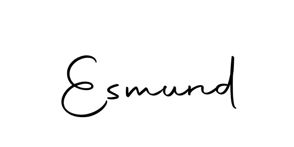 Make a beautiful signature design for name Esmund. With this signature (Autography-DOLnW) style, you can create a handwritten signature for free. Esmund signature style 10 images and pictures png