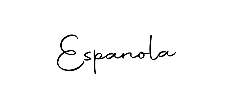 Use a signature maker to create a handwritten signature online. With this signature software, you can design (Autography-DOLnW) your own signature for name Espanola. Espanola signature style 10 images and pictures png