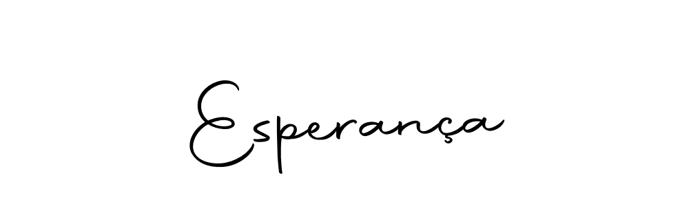Make a beautiful signature design for name Esperança. With this signature (Autography-DOLnW) style, you can create a handwritten signature for free. Esperança signature style 10 images and pictures png