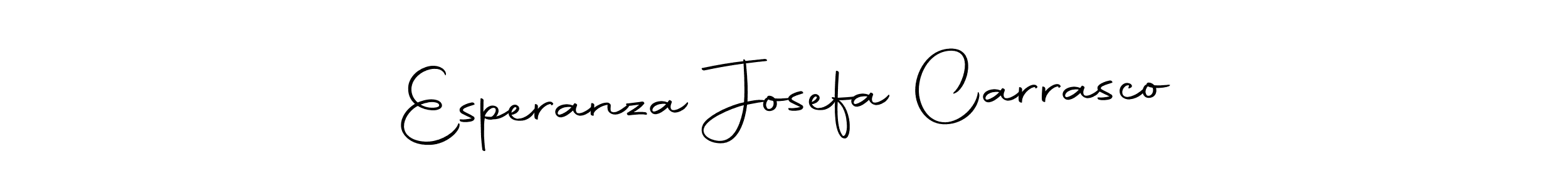 How to make Esperanza Josefa Carrasco name signature. Use Autography-DOLnW style for creating short signs online. This is the latest handwritten sign. Esperanza Josefa Carrasco signature style 10 images and pictures png