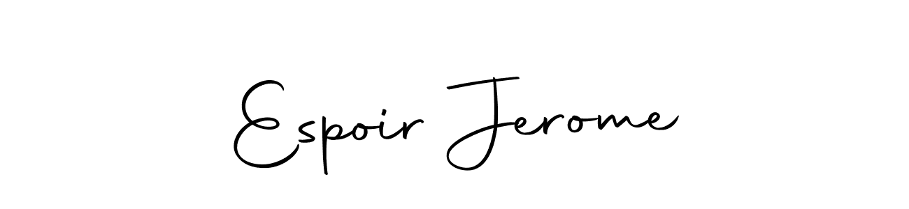 Make a beautiful signature design for name Espoir Jerome. With this signature (Autography-DOLnW) style, you can create a handwritten signature for free. Espoir Jerome signature style 10 images and pictures png