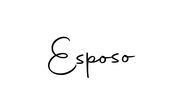 Use a signature maker to create a handwritten signature online. With this signature software, you can design (Autography-DOLnW) your own signature for name Esposo. Esposo signature style 10 images and pictures png