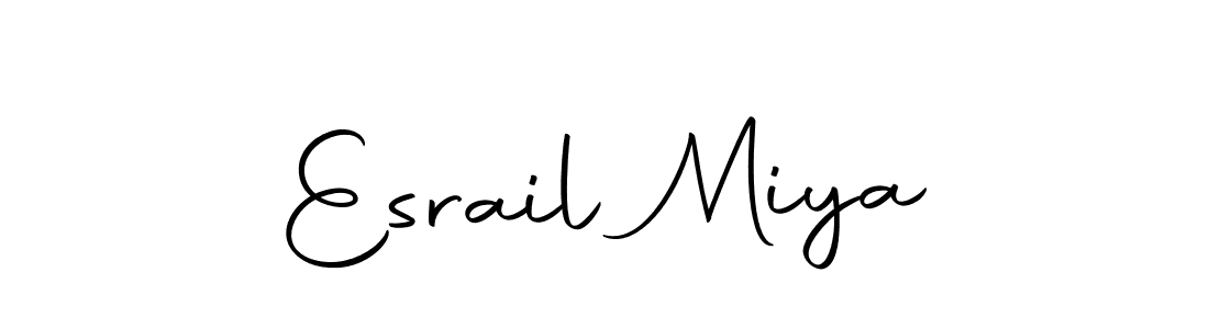 You can use this online signature creator to create a handwritten signature for the name Esrail Miya. This is the best online autograph maker. Esrail Miya signature style 10 images and pictures png