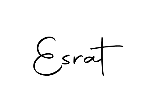 Design your own signature with our free online signature maker. With this signature software, you can create a handwritten (Autography-DOLnW) signature for name Esrat. Esrat signature style 10 images and pictures png