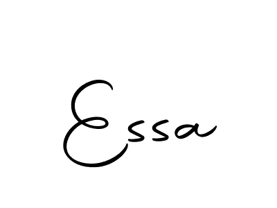 Create a beautiful signature design for name Essa. With this signature (Autography-DOLnW) fonts, you can make a handwritten signature for free. Essa signature style 10 images and pictures png