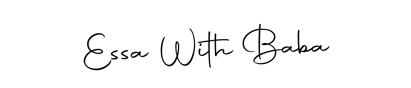 Also we have Essa With Baba name is the best signature style. Create professional handwritten signature collection using Autography-DOLnW autograph style. Essa With Baba signature style 10 images and pictures png