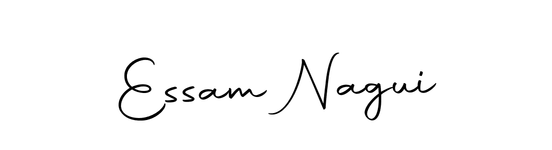Create a beautiful signature design for name Essam Nagui. With this signature (Autography-DOLnW) fonts, you can make a handwritten signature for free. Essam Nagui signature style 10 images and pictures png