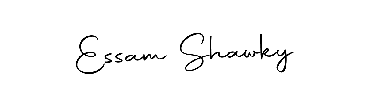 Create a beautiful signature design for name Essam Shawky. With this signature (Autography-DOLnW) fonts, you can make a handwritten signature for free. Essam Shawky signature style 10 images and pictures png