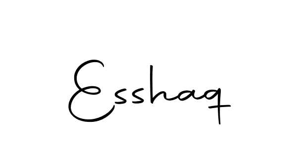 Design your own signature with our free online signature maker. With this signature software, you can create a handwritten (Autography-DOLnW) signature for name Esshaq. Esshaq signature style 10 images and pictures png