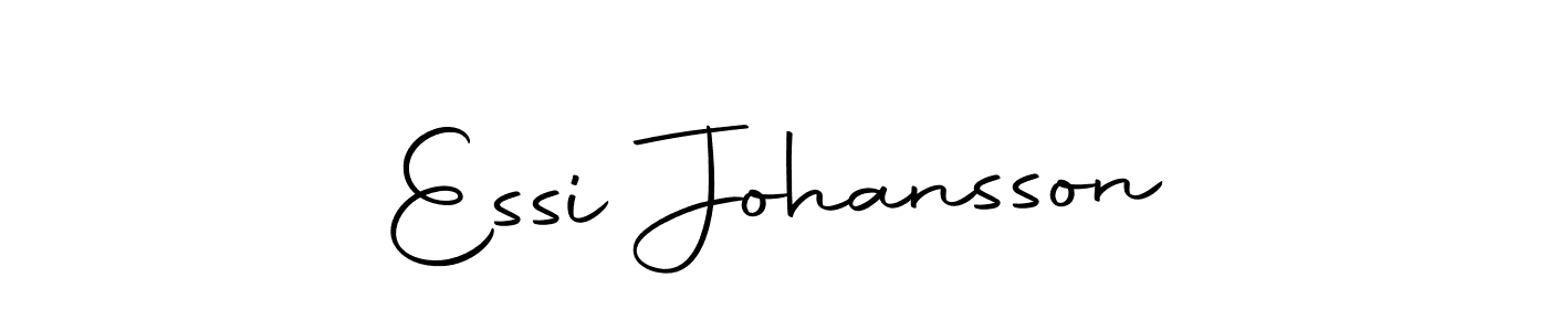 How to make Essi Johansson name signature. Use Autography-DOLnW style for creating short signs online. This is the latest handwritten sign. Essi Johansson signature style 10 images and pictures png