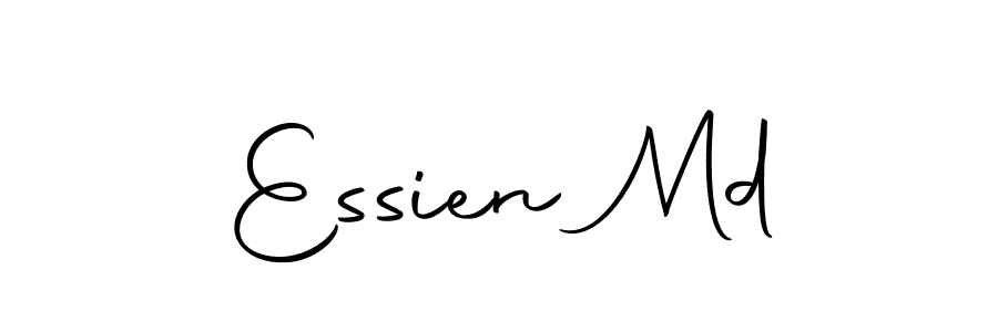 How to make Essien Md name signature. Use Autography-DOLnW style for creating short signs online. This is the latest handwritten sign. Essien Md signature style 10 images and pictures png