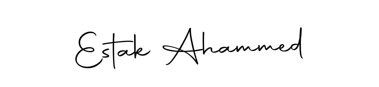 Here are the top 10 professional signature styles for the name Estak Ahammed. These are the best autograph styles you can use for your name. Estak Ahammed signature style 10 images and pictures png