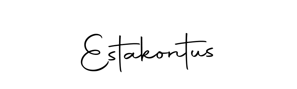 Use a signature maker to create a handwritten signature online. With this signature software, you can design (Autography-DOLnW) your own signature for name Estakontus. Estakontus signature style 10 images and pictures png