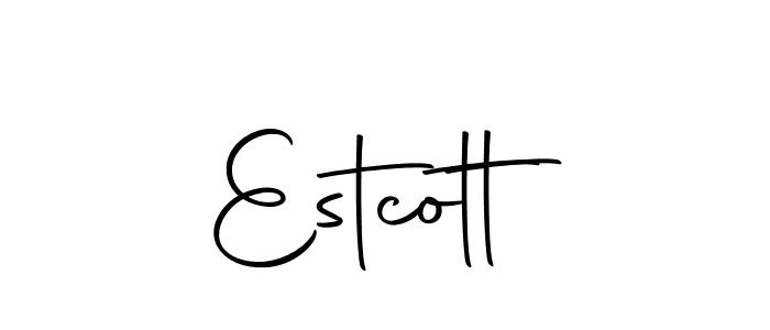 Design your own signature with our free online signature maker. With this signature software, you can create a handwritten (Autography-DOLnW) signature for name Estcott. Estcott signature style 10 images and pictures png