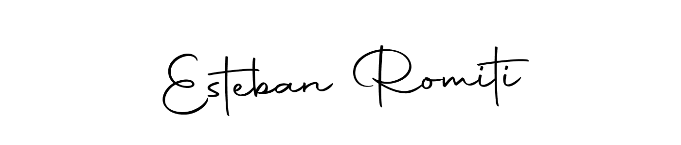You can use this online signature creator to create a handwritten signature for the name Esteban Romiti. This is the best online autograph maker. Esteban Romiti signature style 10 images and pictures png