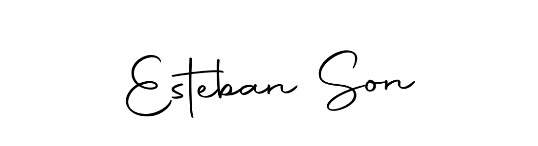 You should practise on your own different ways (Autography-DOLnW) to write your name (Esteban Son) in signature. don't let someone else do it for you. Esteban Son signature style 10 images and pictures png