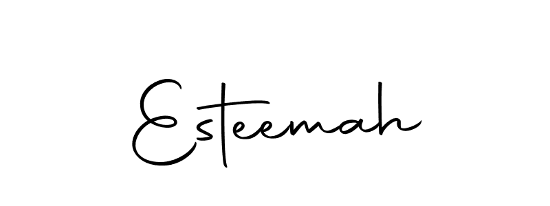 How to make Esteemah signature? Autography-DOLnW is a professional autograph style. Create handwritten signature for Esteemah name. Esteemah signature style 10 images and pictures png