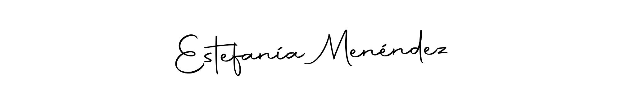 How to make Estefanía Menéndez signature? Autography-DOLnW is a professional autograph style. Create handwritten signature for Estefanía Menéndez name. Estefanía Menéndez signature style 10 images and pictures png