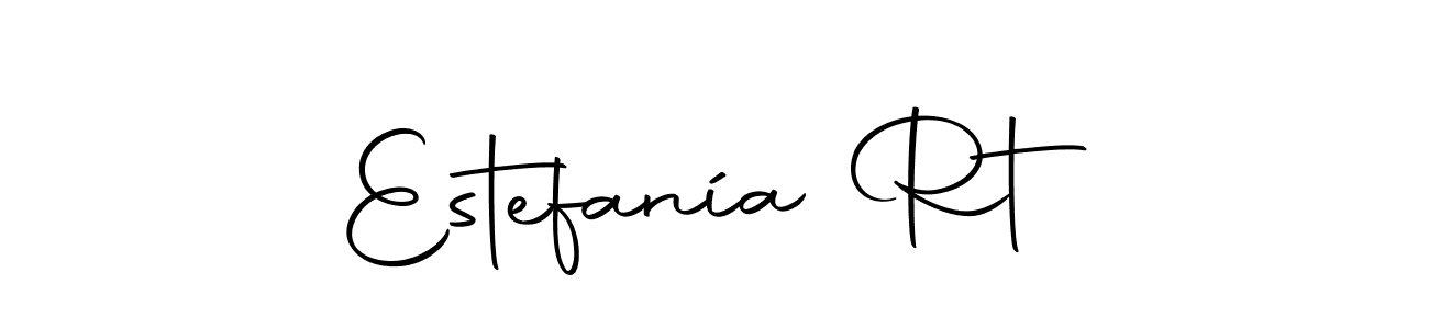 This is the best signature style for the Estefanía Rt name. Also you like these signature font (Autography-DOLnW). Mix name signature. Estefanía Rt signature style 10 images and pictures png