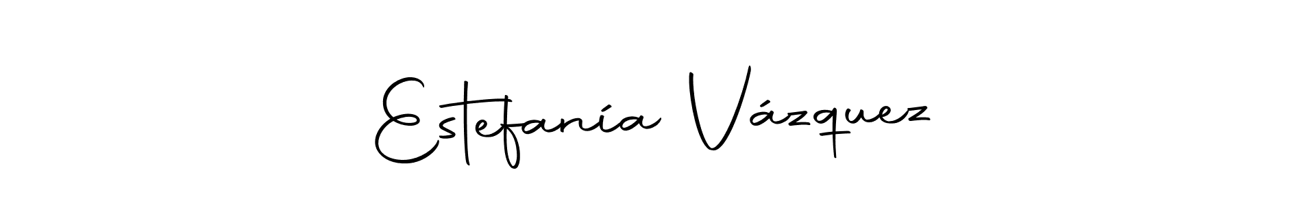 Create a beautiful signature design for name Estefanía Vázquez. With this signature (Autography-DOLnW) fonts, you can make a handwritten signature for free. Estefanía Vázquez signature style 10 images and pictures png
