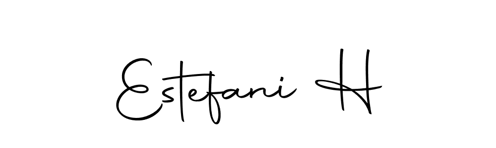 Autography-DOLnW is a professional signature style that is perfect for those who want to add a touch of class to their signature. It is also a great choice for those who want to make their signature more unique. Get Estefani H name to fancy signature for free. Estefani H signature style 10 images and pictures png