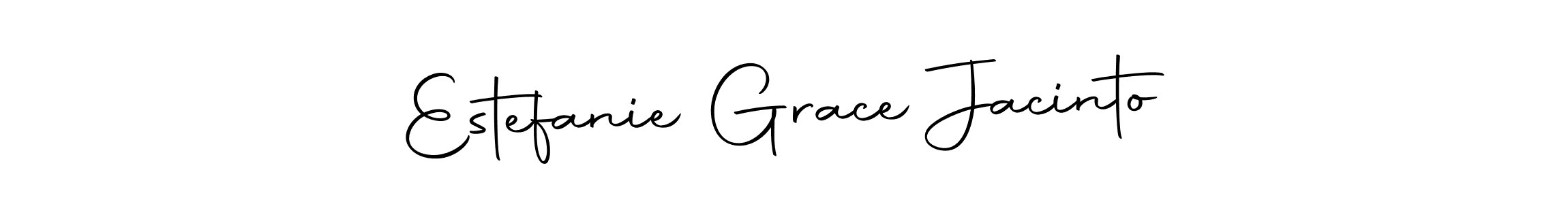 You should practise on your own different ways (Autography-DOLnW) to write your name (Estefanie Grace Jacinto) in signature. don't let someone else do it for you. Estefanie Grace Jacinto signature style 10 images and pictures png