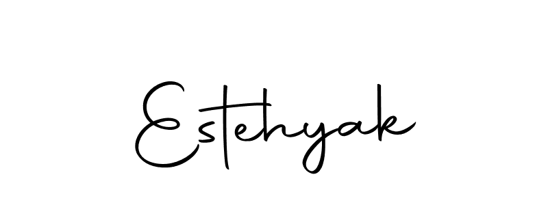 Estehyak stylish signature style. Best Handwritten Sign (Autography-DOLnW) for my name. Handwritten Signature Collection Ideas for my name Estehyak. Estehyak signature style 10 images and pictures png