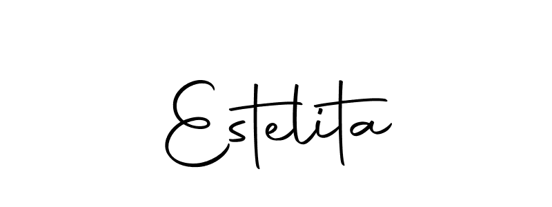 Use a signature maker to create a handwritten signature online. With this signature software, you can design (Autography-DOLnW) your own signature for name Estelita. Estelita signature style 10 images and pictures png