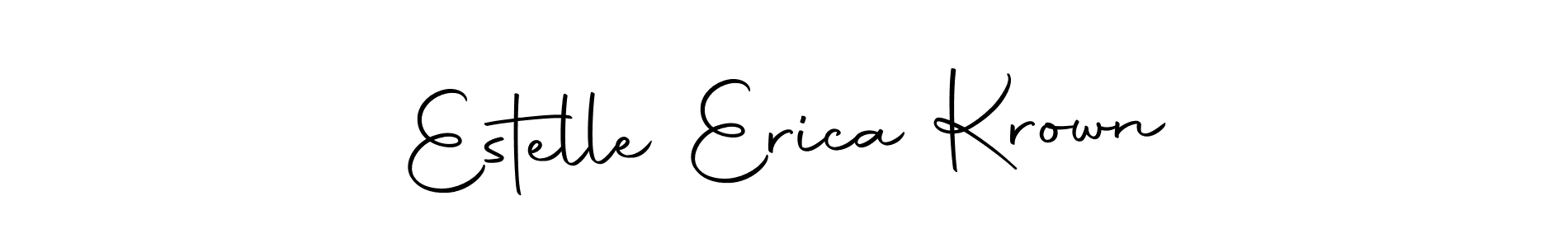 This is the best signature style for the Estelle Erica Krown name. Also you like these signature font (Autography-DOLnW). Mix name signature. Estelle Erica Krown signature style 10 images and pictures png