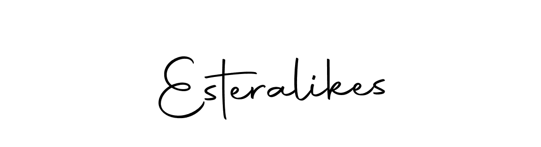 Esteralikes stylish signature style. Best Handwritten Sign (Autography-DOLnW) for my name. Handwritten Signature Collection Ideas for my name Esteralikes. Esteralikes signature style 10 images and pictures png