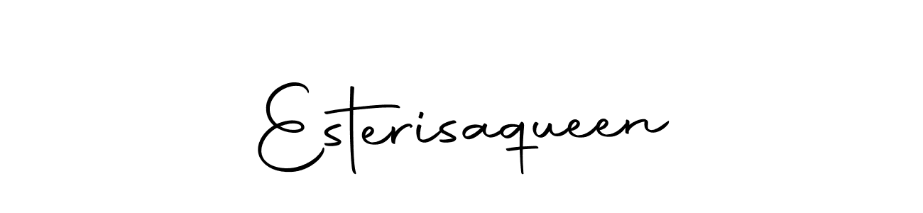 Similarly Autography-DOLnW is the best handwritten signature design. Signature creator online .You can use it as an online autograph creator for name Esterisaqueen. Esterisaqueen signature style 10 images and pictures png