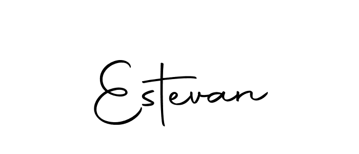 Design your own signature with our free online signature maker. With this signature software, you can create a handwritten (Autography-DOLnW) signature for name Estevan. Estevan signature style 10 images and pictures png