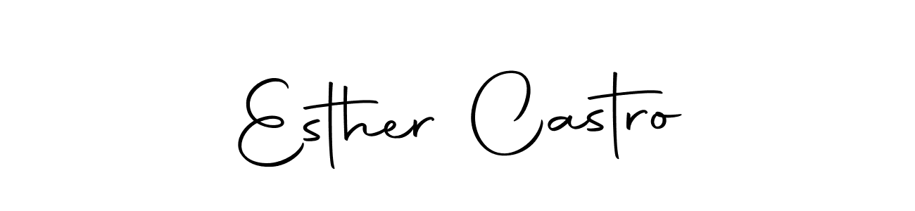 Design your own signature with our free online signature maker. With this signature software, you can create a handwritten (Autography-DOLnW) signature for name Esther Castro. Esther Castro signature style 10 images and pictures png