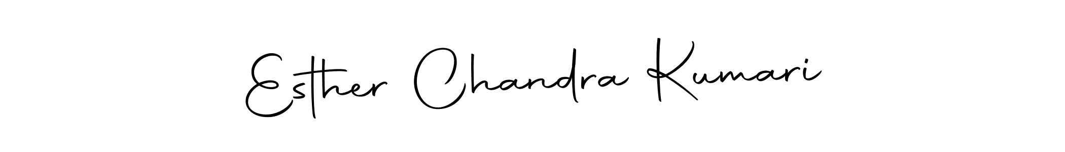 Make a short Esther Chandra Kumari signature style. Manage your documents anywhere anytime using Autography-DOLnW. Create and add eSignatures, submit forms, share and send files easily. Esther Chandra Kumari signature style 10 images and pictures png