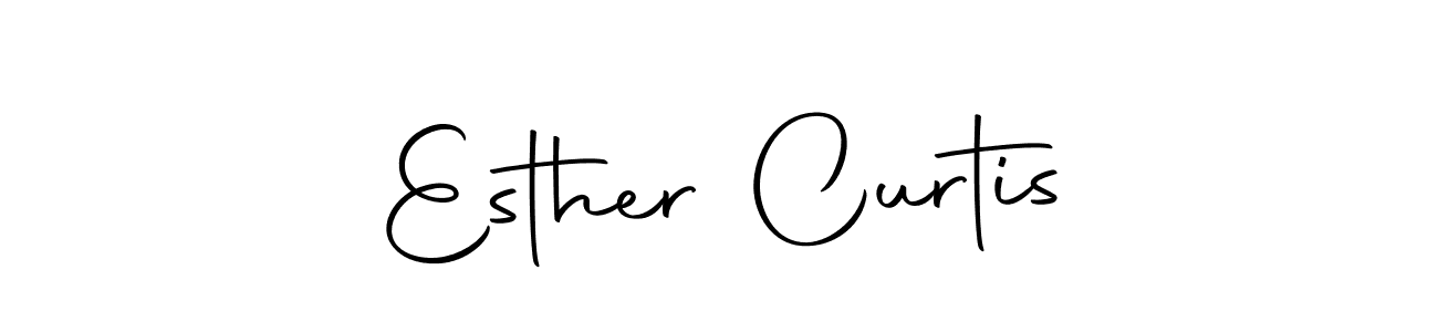 How to make Esther Curtis name signature. Use Autography-DOLnW style for creating short signs online. This is the latest handwritten sign. Esther Curtis signature style 10 images and pictures png