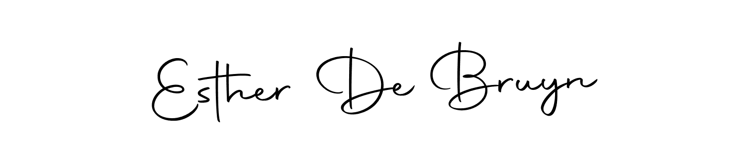It looks lik you need a new signature style for name Esther De Bruyn. Design unique handwritten (Autography-DOLnW) signature with our free signature maker in just a few clicks. Esther De Bruyn signature style 10 images and pictures png
